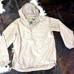 Cabelas for women pullover hooded rain jacket, size medium.